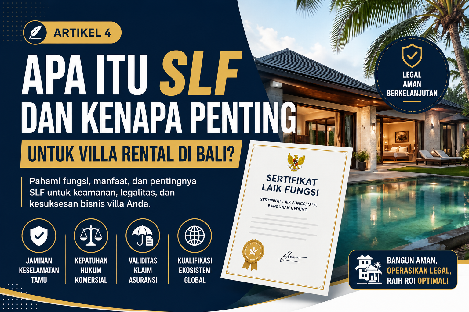 Apa Itu SLF dan Kenapa Penting untuk Villa Rental di Bali?