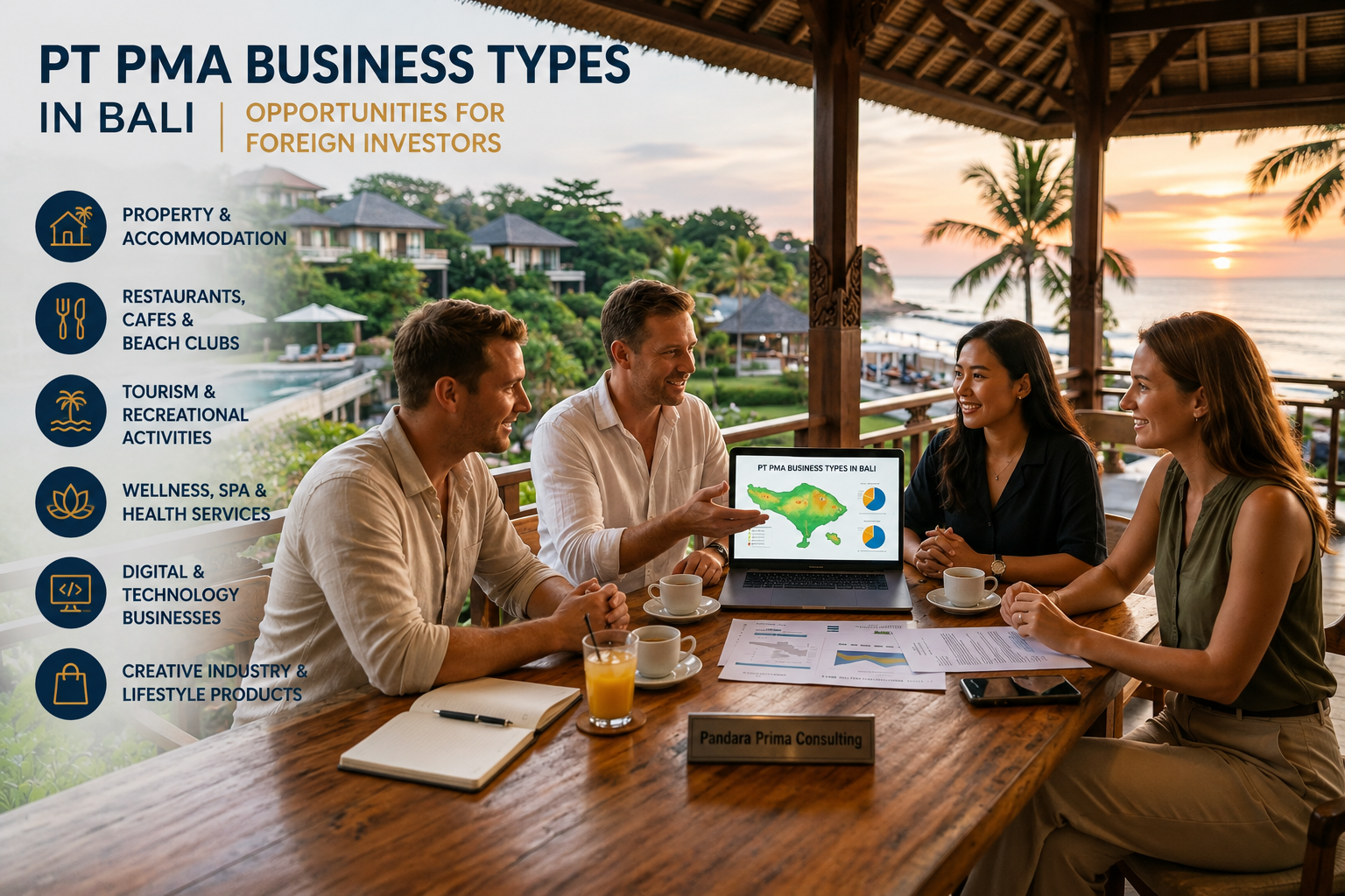 Most Popular PT PMA Business Types for Foreign Investors in Bali